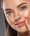 Woman face close up skin tone beautiful eyes smile lips